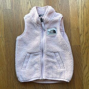 The North Face Pink Sherpa Fleece Vest